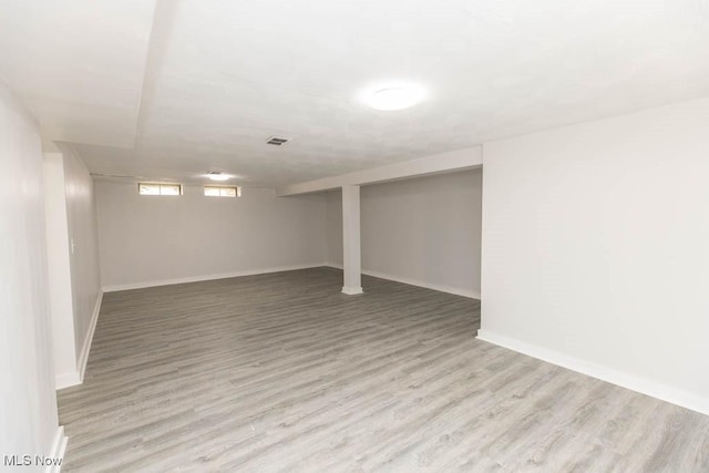 4033 Stonehaven Rd, South Euclid, OH 44121 - basement featuring wood finished floors and baseboards