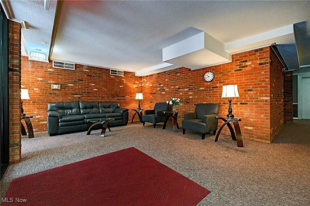4183 Columbia Rd, North Olmsted, OH 44070 - lobby with a textured ceiling and brick wall
