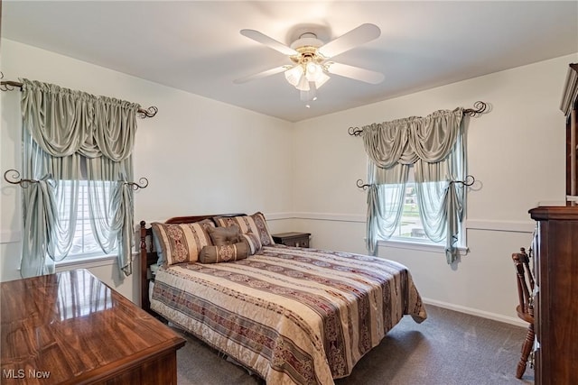 29511 Grand Blvd, Wickliffe, OH 44092 - bedroom featuring carpet flooring, multiple windows, and a ceiling fan