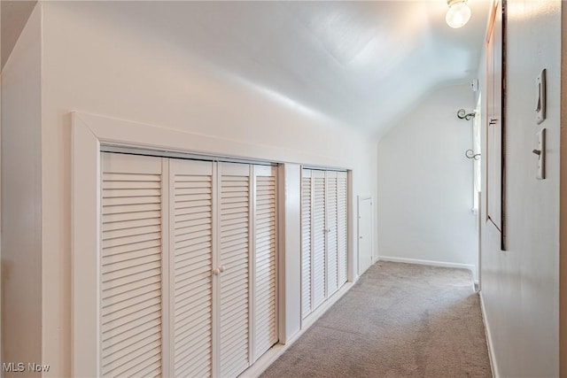 29511 Grand Blvd, Wickliffe, OH 44092 - hallway with lofted ceiling and carpet floors