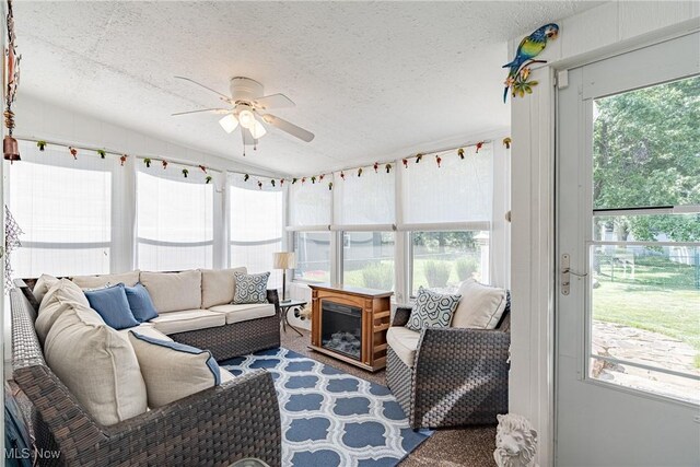 29511 Grand Blvd, Wickliffe, OH 44092 - sunroom / solarium featuring a textured ceiling