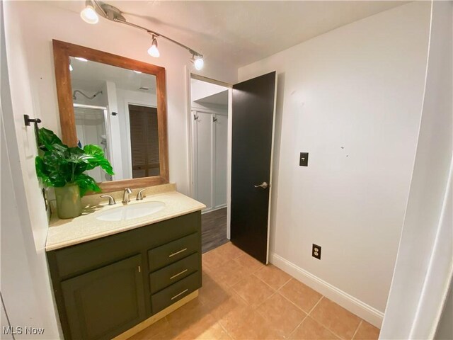 123 Prentiss St, Munroe Falls, OH 44262 - bathroom featuring vanity and tile patterned flooring