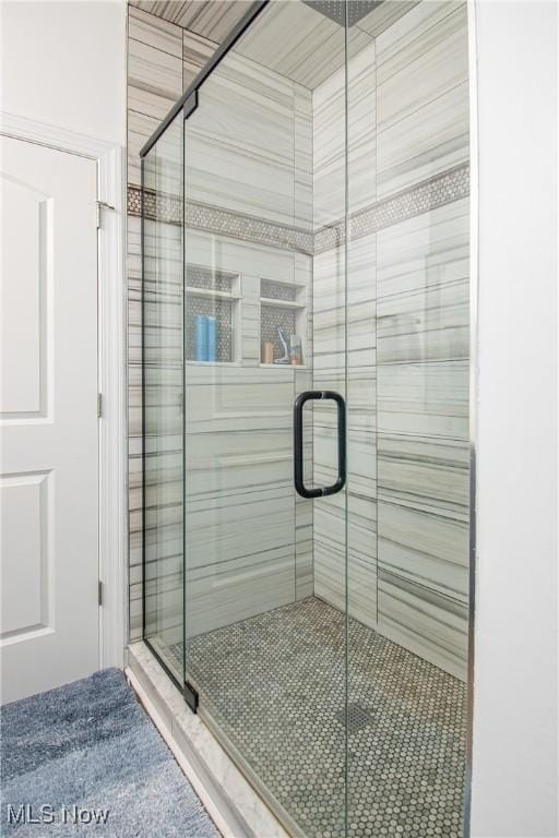 993 Pin Oaks Dr, Broadview Heights, OH 44147 - bathroom featuring a shower stall