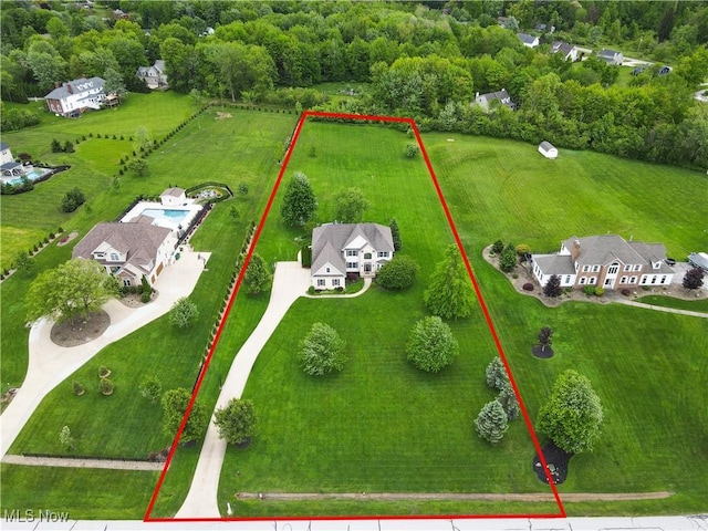 7305 Alexander Rd, Concord, OH 44077 - aerial view of property's location featuring property parcel outlined