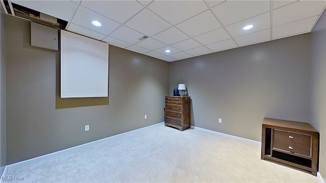 7305 Alexander Rd, Concord, OH 44077 - carpeted spare room featuring recessed lighting and a paneled ceiling