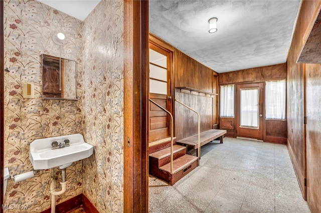 4928 Lane Rd, Perry, OH 44081 - mudroom featuring wallpapered walls and light flooring