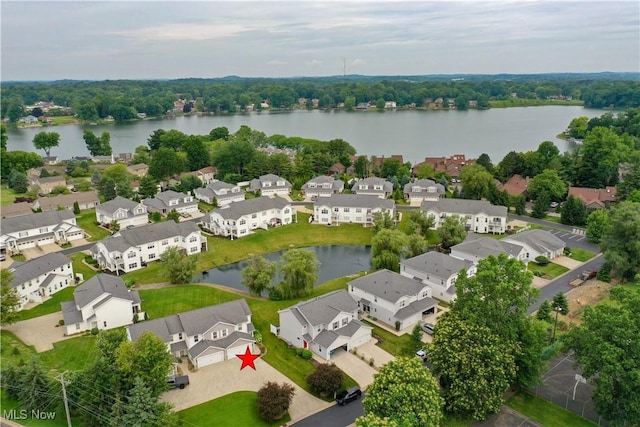 1315 Cascade Cir E, Canton, OH 44708 - aerial view of residential area featuring a nearby body of water