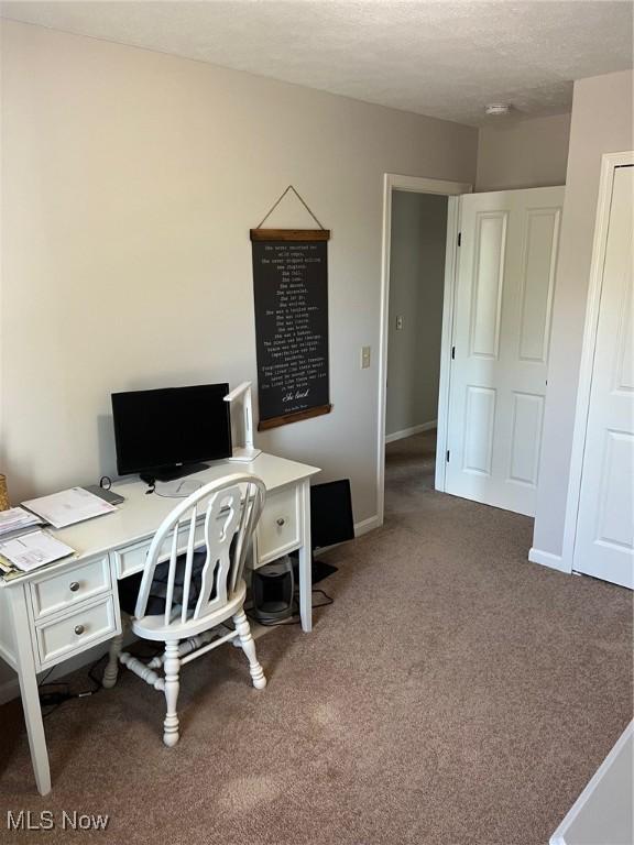 1315 Cascade Cir E, Canton, OH 44708 - office area featuring carpet flooring and baseboards
