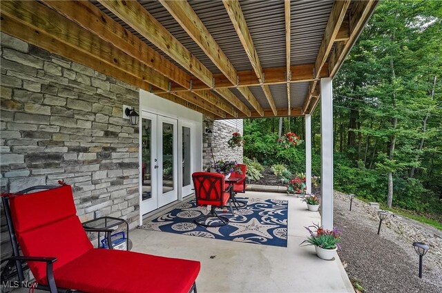 47688 Tomahawk Dr, Negley, OH 44441 - view of patio / terrace with french doors