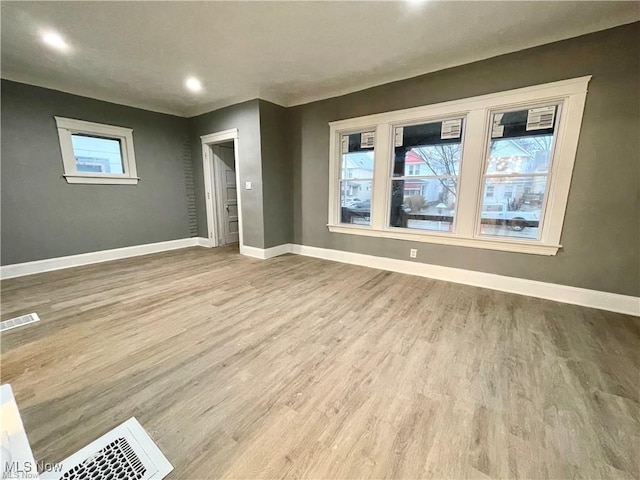 10003 Empire Ave, Cleveland, OH 44108 - spare room featuring light wood-style floors and recessed lighting