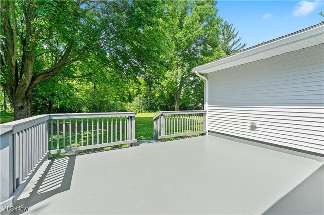 70 Maple St, Canfield, OH 44406 - view of wooden terrace