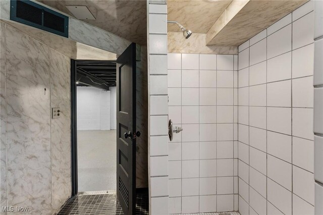 70 Maple St, Canfield, OH 44406 - full bath featuring a tile shower