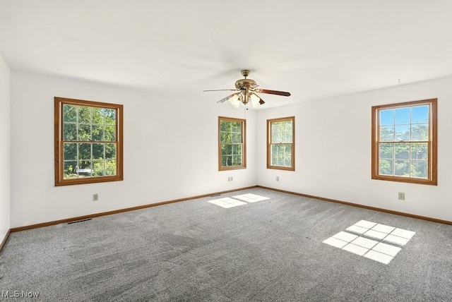 5105 E Sprague Rd, Independence, OH 44131 - carpeted spare room with healthy amount of natural light and ceiling fan