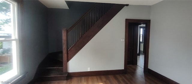 1134 E Main St, Coshocton, OH 43812 - staircase with wood finished floors and baseboards