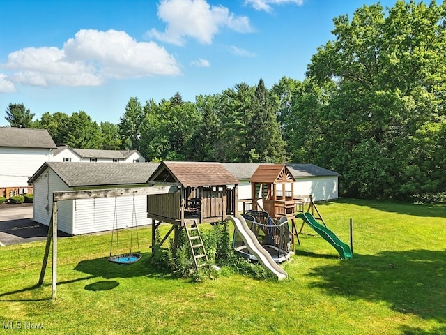 8505 Olde 8 Rd, Northfield Center, OH 44067 - view of play area with a yard
