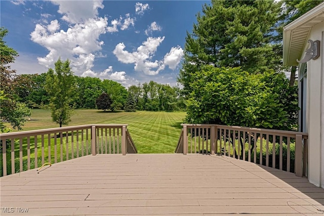 4837 Arbour Green Dr, Bath, OH 44333 - wooden deck featuring a yard