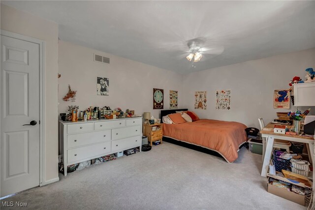 561 Willard Rd, Aurora, OH 44202 - carpeted bedroom featuring a ceiling fan