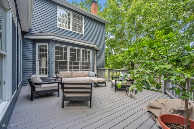 561 Willard Rd, Aurora, OH 44202 - deck featuring outdoor lounge area