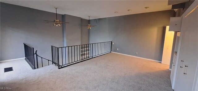 2202 Acacia Park Dr Unit 2605, Lyndhurst, OH 44124 - carpeted empty room with baseboards and a ceiling fan