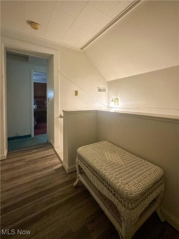 30 Bond St, Niles, OH 44446 - bedroom with wood finished floors and lofted ceiling