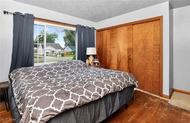 120 N Middle St, Columbiana, OH 44408 - bedroom with a closet and wood finished floors