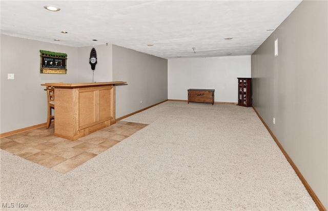 120 N Middle St, Columbiana, OH 44408 - indoor dry bar featuring light carpet and recessed lighting