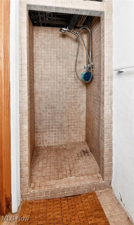 120 N Middle St, Columbiana, OH 44408 - bathroom featuring a tile shower
