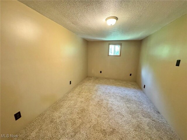 33 Knight Ln, Big Bend, WV 26136 - below grade area featuring carpet flooring and a textured ceiling