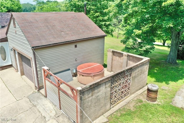 33 Knight Ln, Big Bend, WV 26136 - view of patio / terrace with a hot tub