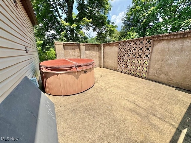 33 Knight Ln, Big Bend, WV 26136 - view of patio featuring a hot tub