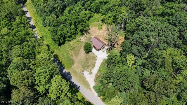 3028 Volcano Rd, Walker, WV 26180 - aerial view of property and surrounding area featuring a heavily wooded area