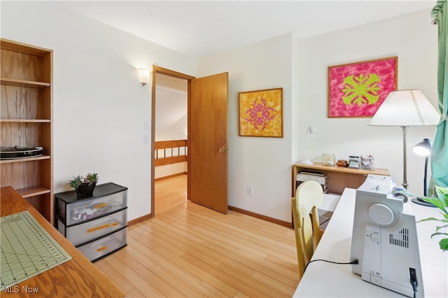 82 Pyle Rd, Oberlin, OH 44074 - office space featuring light wood-style floors and built in shelves