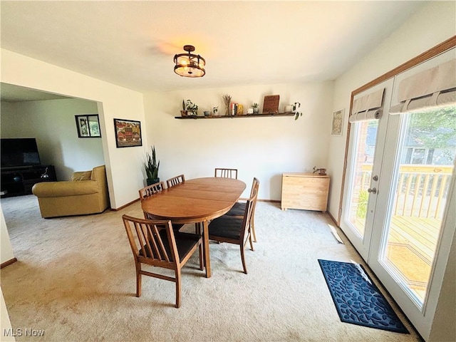 206 E 4th St, Williamstown, WV 26187 - dining space with carpet floors