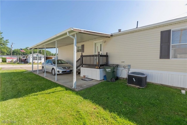 18592 Edwards Rd Unit 1, Doylestown, OH 44230 - view of property exterior featuring an attached carport and a lawn