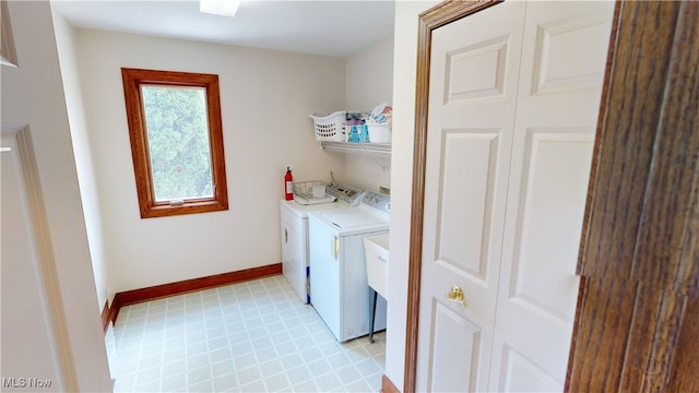 3383 Suffolk Downs, Stow, OH 44224 - washroom featuring washing machine and clothes dryer and light flooring