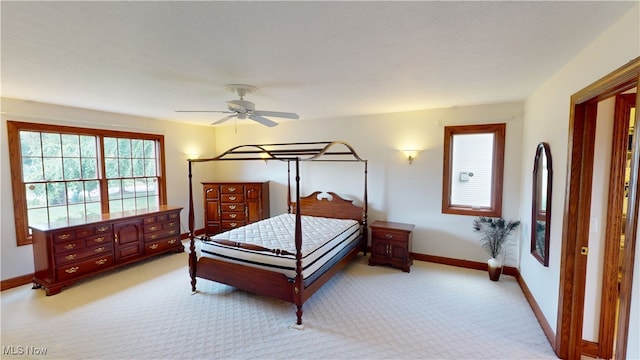3383 Suffolk Downs, Stow, OH 44224 - bedroom with light carpet and a ceiling fan