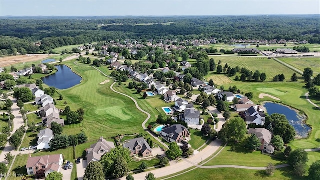 3383 Suffolk Downs, Stow, OH 44224 - aerial overview of property's location featuring a large body of water and nearby suburban area