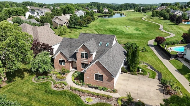 3383 Suffolk Downs, Stow, OH 44224 - view from above of property with a large body of water and a local golf course