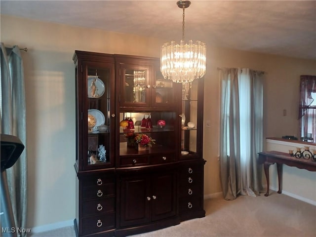 130 Fairground Blvd, Canfield, OH 44406 - detailed view of a chandelier and carpet flooring