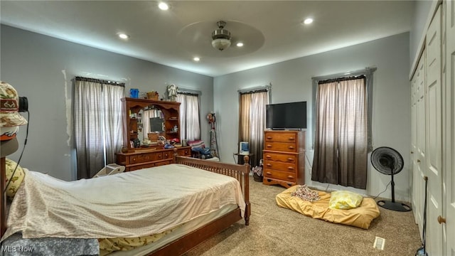 217 Mclaughlin Ave, Byesville, OH 43723 - bedroom with carpet and recessed lighting