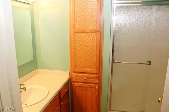 9 Hunters Woods Blvd Unit B, Canfield, OH 44406 - bathroom featuring vanity and a stall shower