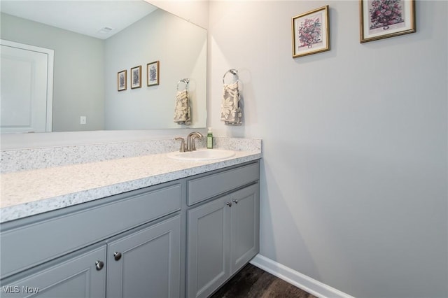 864 Woodside Dr, Westlake, OH 44145 - bathroom featuring vanity and wood finished floors