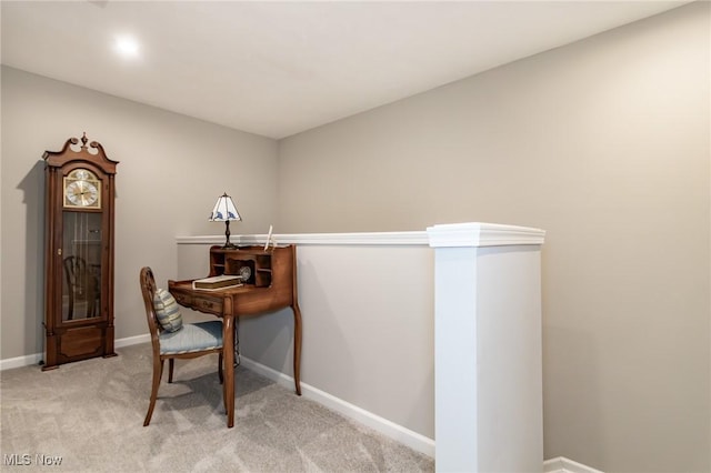 864 Woodside Dr, Westlake, OH 44145 - home office featuring light carpet and baseboards