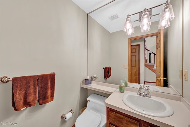 5502 Quail Run, North Olmsted, OH 44070 - half bath with vanity and toilet
