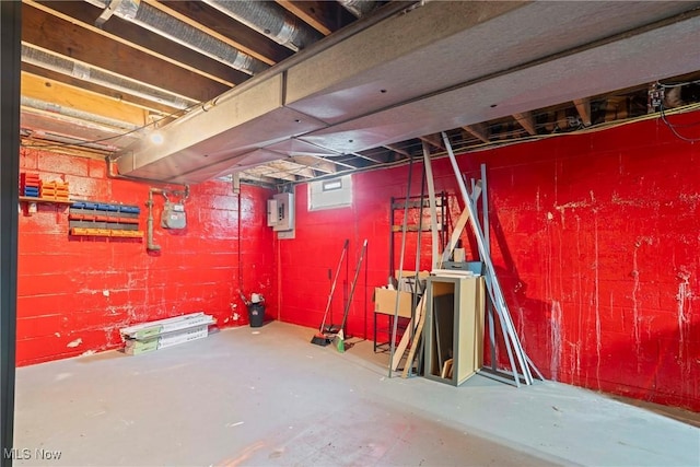 302 Bender Ave, Akron, OH 44312 - basement with gas meter