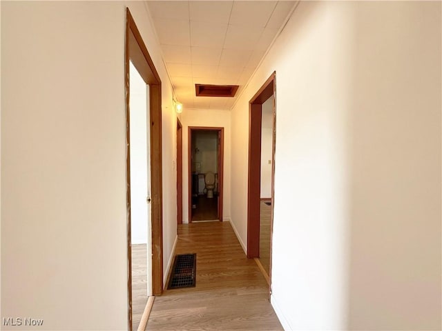 5048 Grove Ave, Lorain, OH 44055 - hallway with light wood-style floors and baseboards
