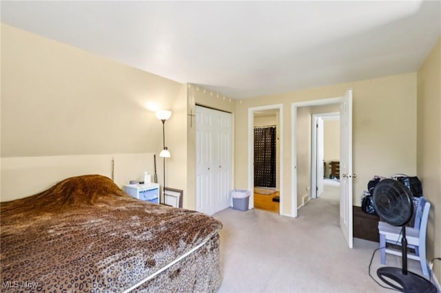 8080 Harbor Crk Unit 503, Mentor On The Lake, OH 44060 - bedroom featuring light carpet and a closet