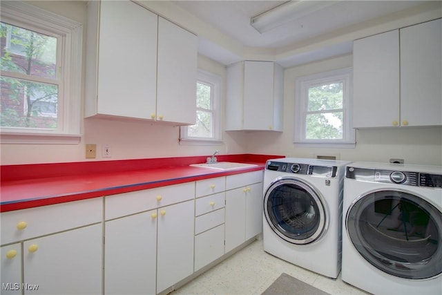 181 Seminary St, Berea, OH 44017 - laundry area featuring cabinet space and washing machine and clothes dryer