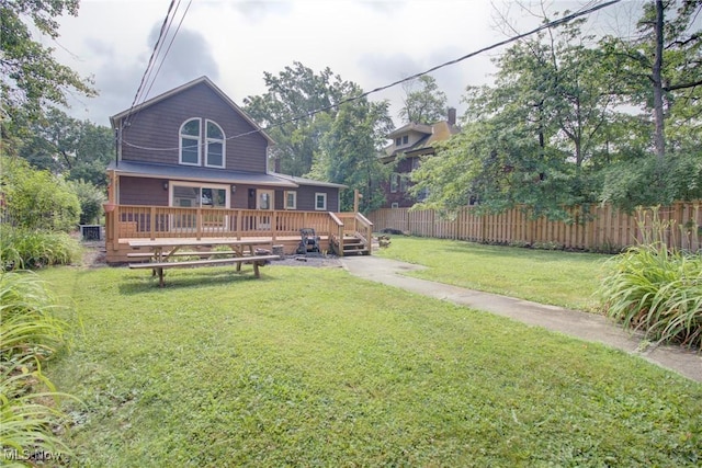 181 Seminary St, Berea, OH 44017 - back of property featuring a wooden deck