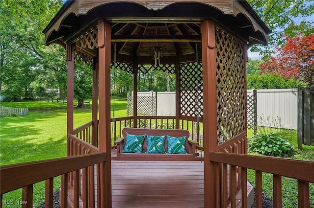 2970 Meadow Ln, Youngstown, OH 44511 - deck featuring a gazebo